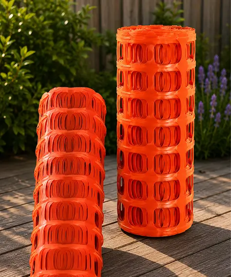 50m High-Visibility Orange Mesh Safety Barrier Fencing Roll for Construction & Work Sites