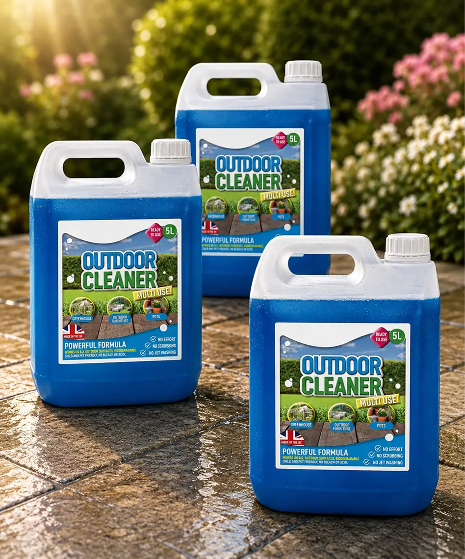 5L Ready-to-Use Outdoor Cleaner – For Paths, Patios, Driveways, Greenhouses & Flower Pots
