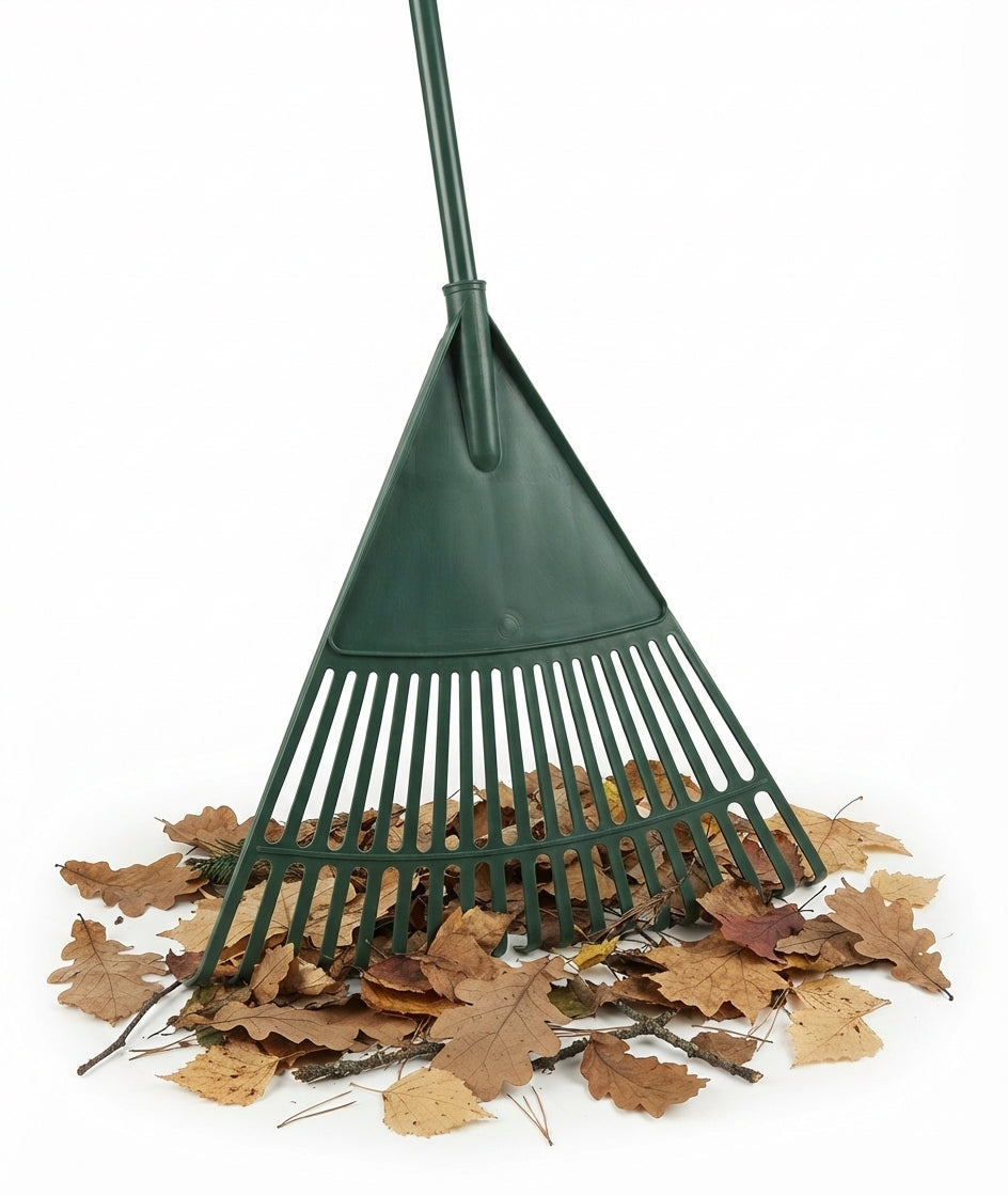 Telescopic Garden Leaf Rake 20 Tooth Lightweight Lawn Debris Cleaner