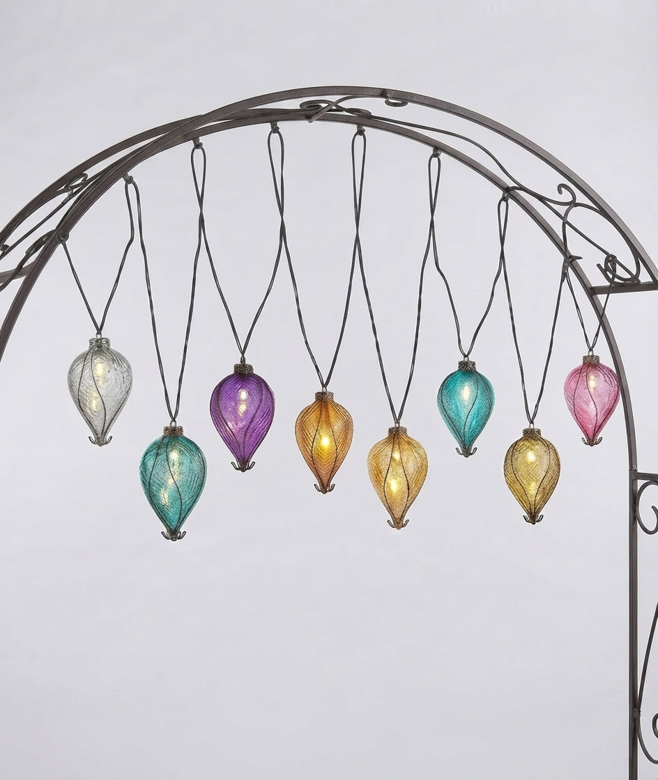 Balloon Rainbow Solar String Lights 10 Led Outdoor Garden Lights 4.7m