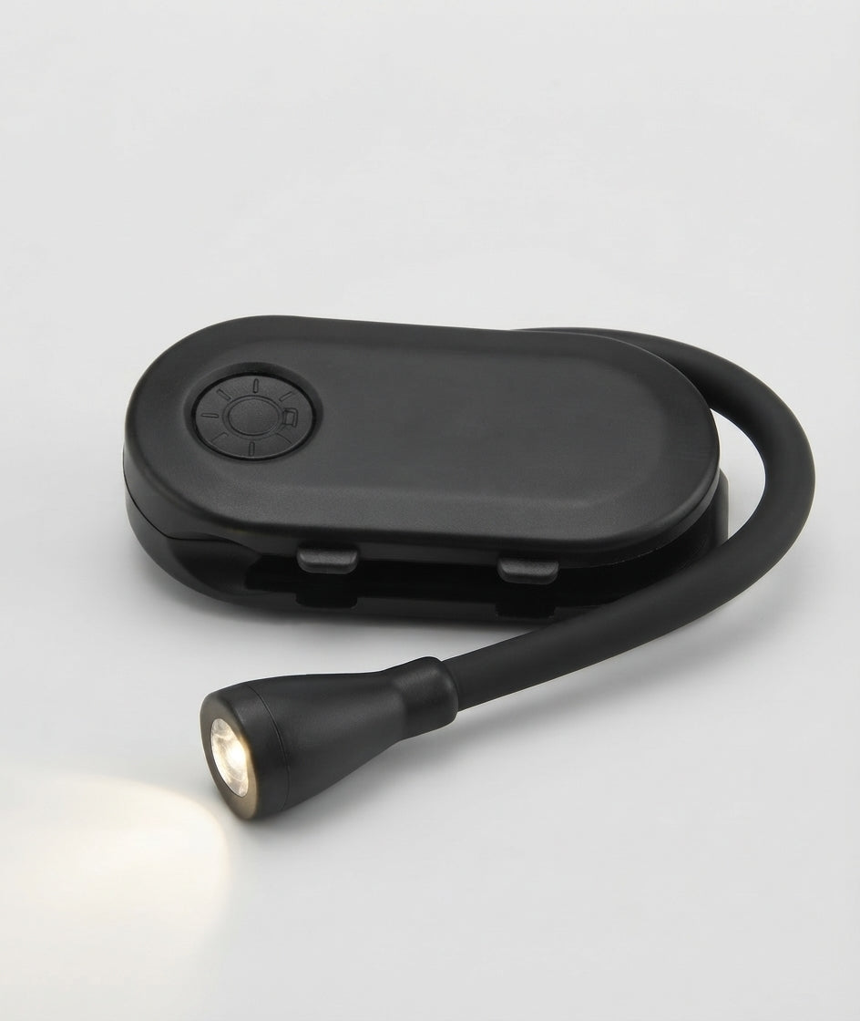 Rechargeable Clip-On Reading Light Book Lamp with Stepless Dimming