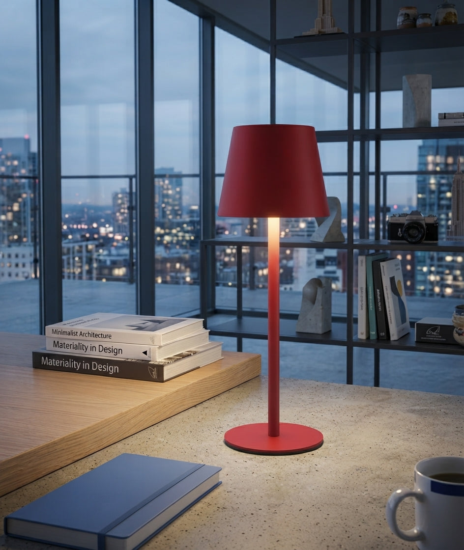 Rechargeable LED Table Lamp & Cordless Lantern – Minimalist Touch-Control Design