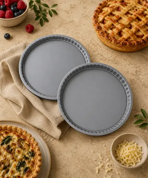 23.5cm Non-Stick Round Quiche & Flan Tin – Perfect for Sweet and Savoury Baking