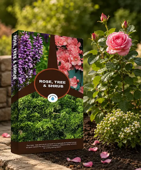 50L Rose, Tree & Shrub Compost – Nutrient-Rich Gardening Soil for Small & Large Plants