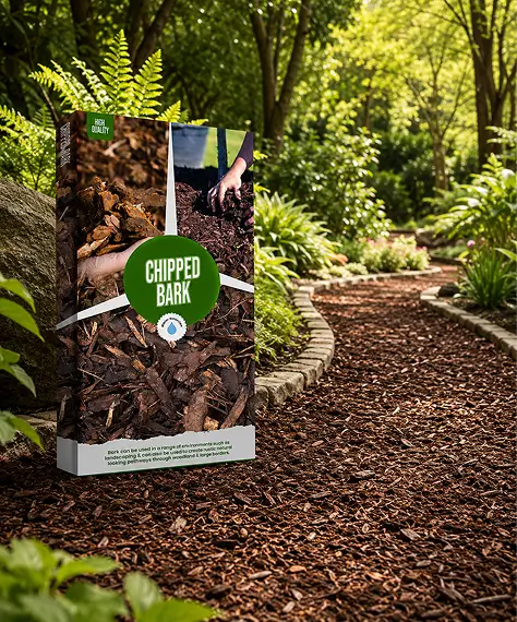 50L Decorative Wood Bark Chippings – Ideal for Paths, Driveways, Gardens & Landscaping