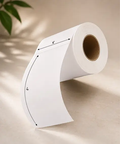 Self-Adhesive 4 x 6" Blank Thermal Printer Shipping Labels – Easy Peel Address Label Rolls