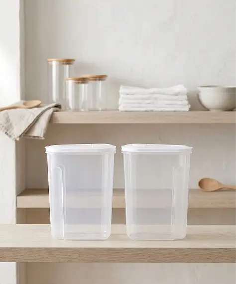 Airtight Plastic Food & Cereal Storage Container Set – Dry Food Organizer
