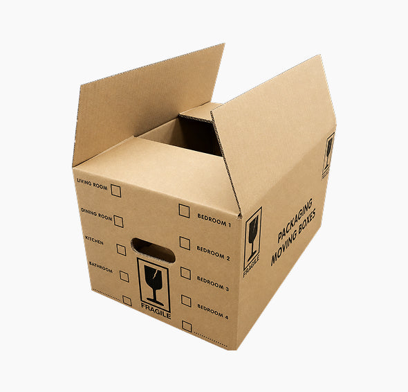 Extra Large and Medium Packing Boxes with Printed Tick List & Carry Handles