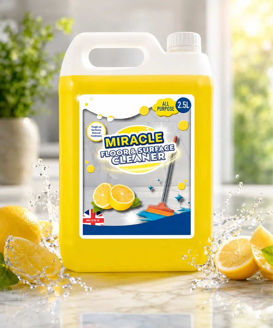 2.5L Concentrated Lemon All-Purpose Floor Cleaner – Powerful Multi-Surface Cleaning Solution