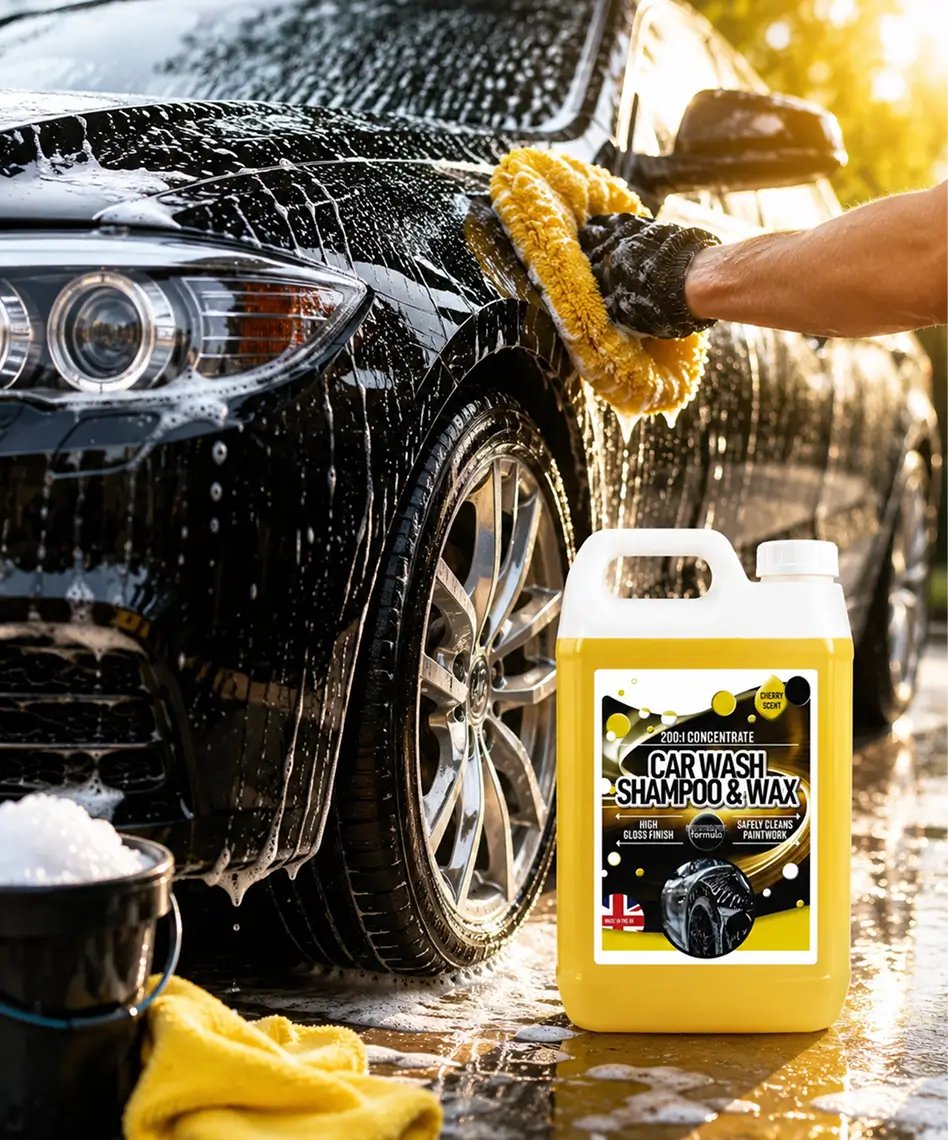 2.5L Car Wash Shampoo & Wax – High Gloss Finish Powerful Cleaning Formula