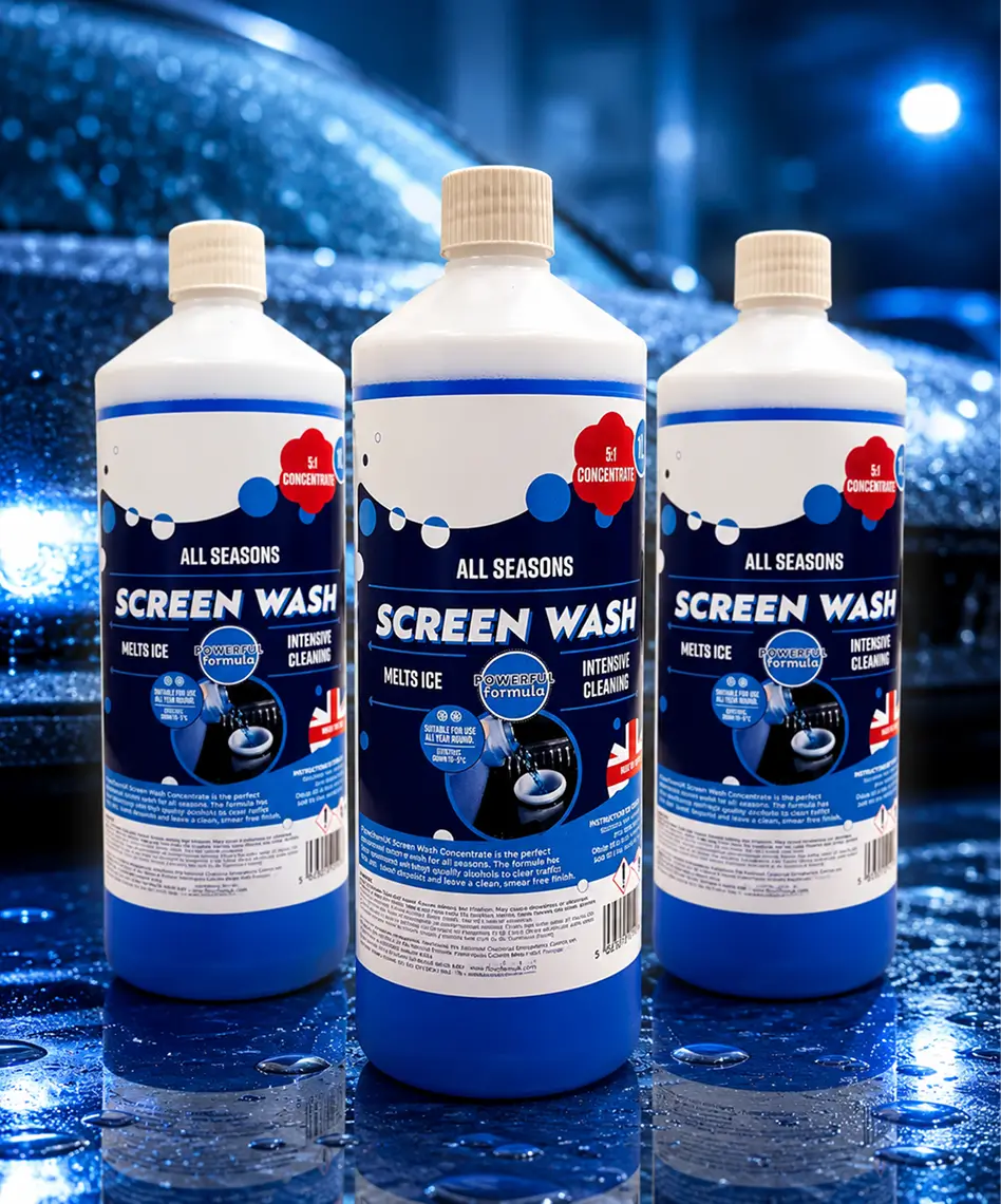1L Fast-Acting Blue All-Season Vehicle Screen Wash – Effective Performance Down to -5°C