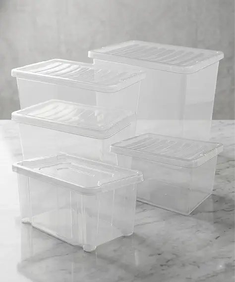 Selection of Multipurpose Plastic Storage Boxes – Practical Utility Containers with Lids