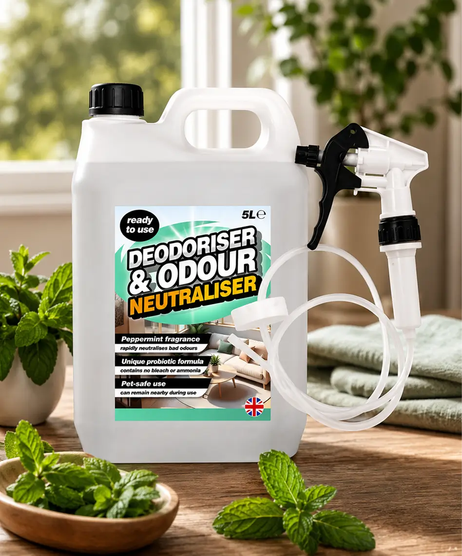 5L Ready-to-Use Odour Neutraliser & Deodoriser – Peppermint Fresh Fragrance Formula