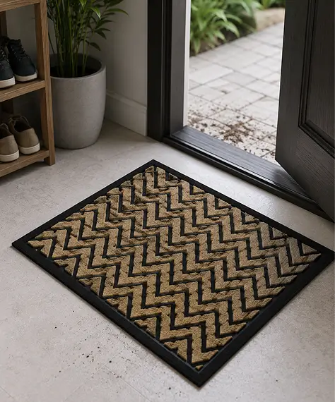 Heavy Duty 40x60cm Super Absorbent Door Mat – Anti-Slip Dirt & Mud Trap Mat