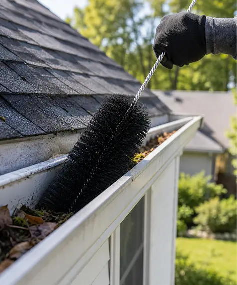 4m Gutter Cleaning Brush 100mm Leaf Guard Drain Protector