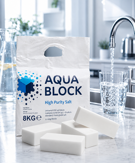 Aqua Block High Purity Water Softener Salt – Reliable Performance & Appliance Protection