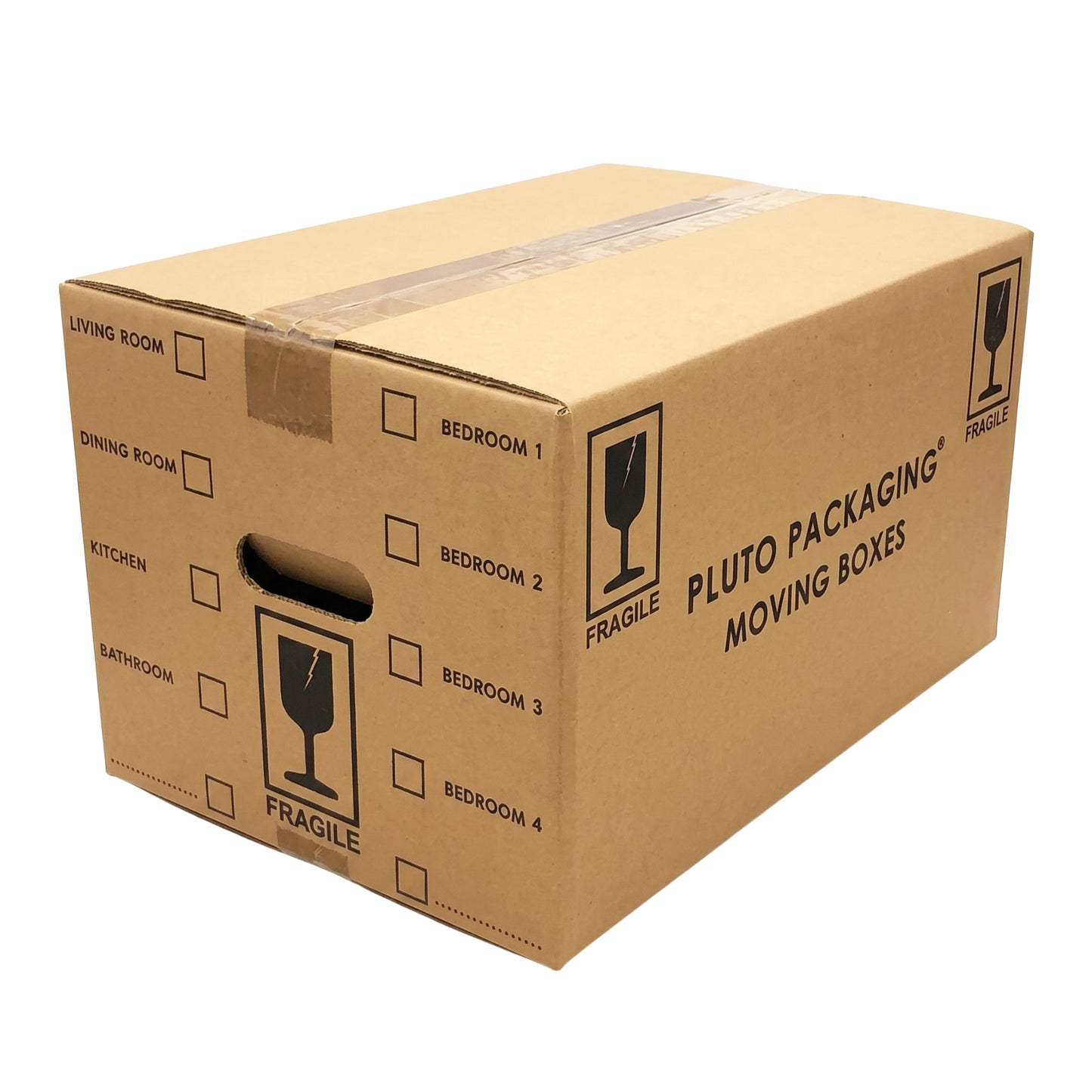Pack Of 20 Pluto Printed 18x12x10" Cardboard House Removal Boxes With Tick List