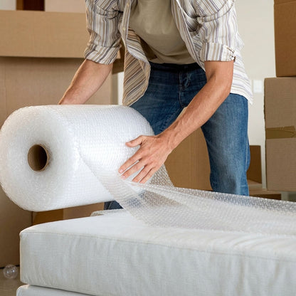 1m x 50m Heavy-Duty Bubble Wrap Roll – 1000mm Wide Air Cushioning for Packing & Moving