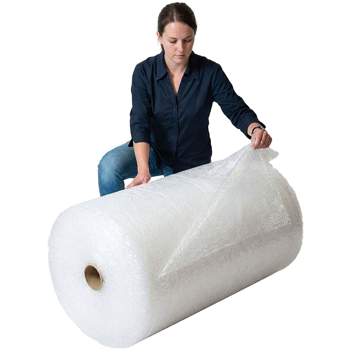 1m x 50m Heavy-Duty Bubble Wrap Roll – 1000mm Wide Air Cushioning for Packing & Moving