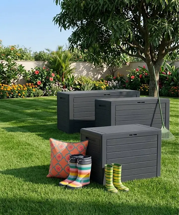 Versatile Outdoor Garden Storage Boxes for Furniture Cushions, Tools & Accessories