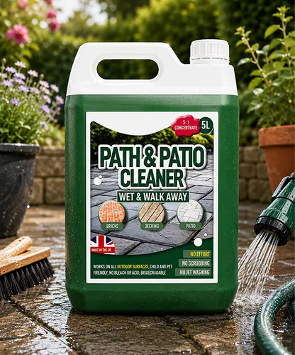 5L Green Stain Remover – Outdoor Patio & Path Cleaning Solution for Driveways
