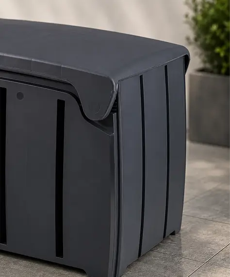 Extra Large 322L Weather-Resistant Outdoor Storage Box with Convenient Butterfly Opening Lid