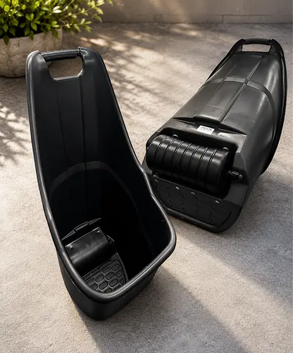 Lightweight Plastic Garden Cart Caddy with Wheels – Multipurpose Transport Wheelbarrow Alternative