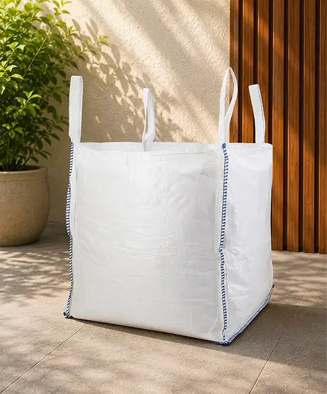 Heavy-Duty Reinforced 1 Tonne Bulk Bag 85x85x85cm – Strong FIBC Sack for Builders, Garden Waste & Aggregates