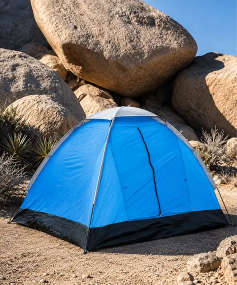 Waterproof & Wind-Resistant 2 Person Camping Tent – Easy-Pitch Travel Tent with Zipped Entrance