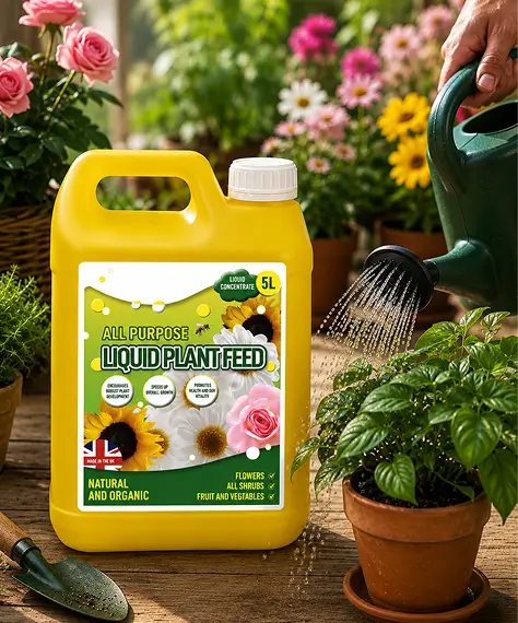 5L Concentrated All-Purpose Liquid Plant Feed – Easy Use Formula for Healthier Plant Growth