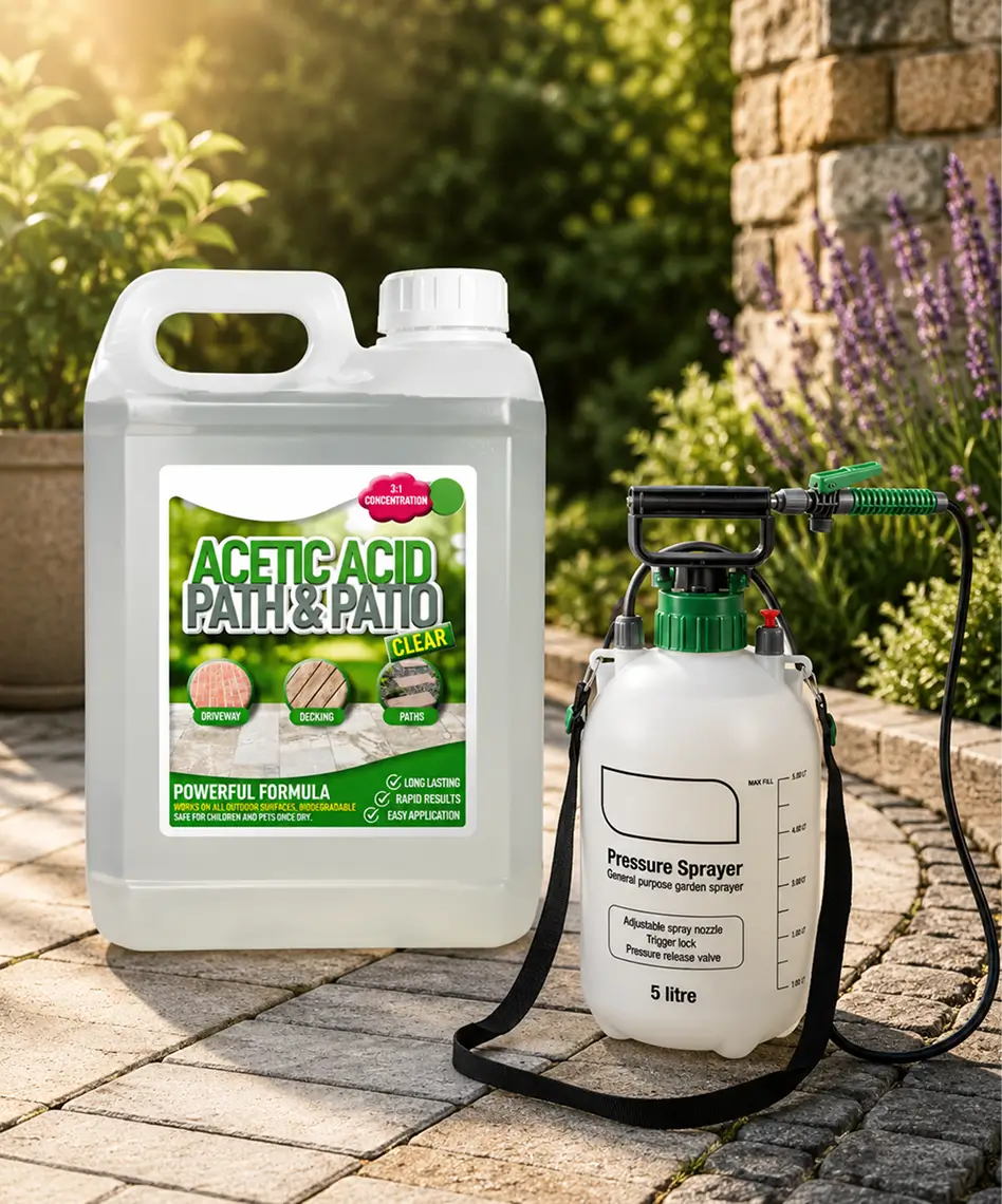 2.5L Super Strength Acetic Acid Vinegar Kit – Includes 5L Pressure Sprayer