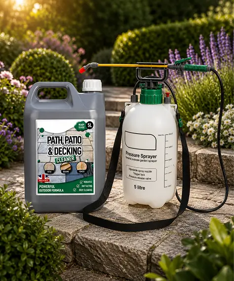 5L Ready-to-Use Patio Cleaner Set – Includes Pressure Sprayer for Outdoor Cleaning