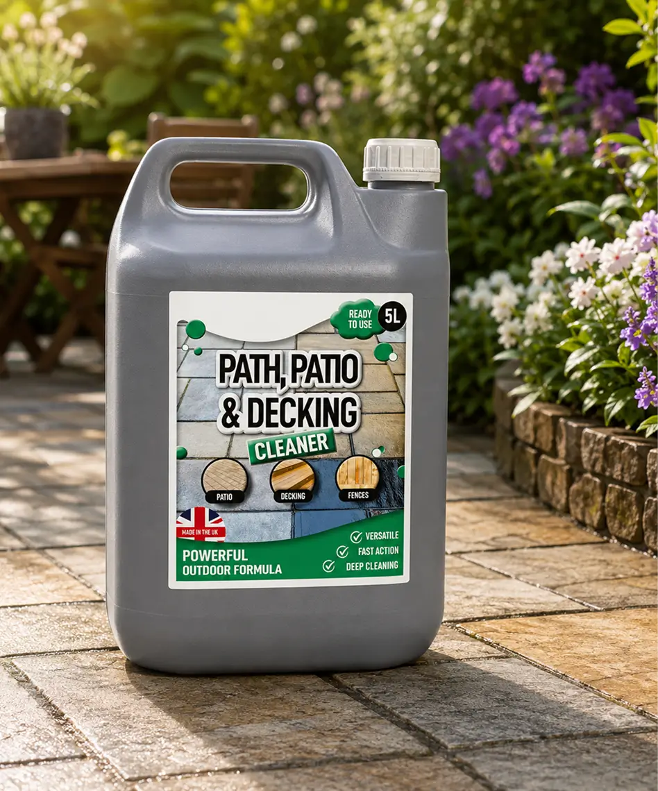 5L Ready-to-Use Outdoor Patio & Decking Cleaner – Powerful Stain Removal Solution