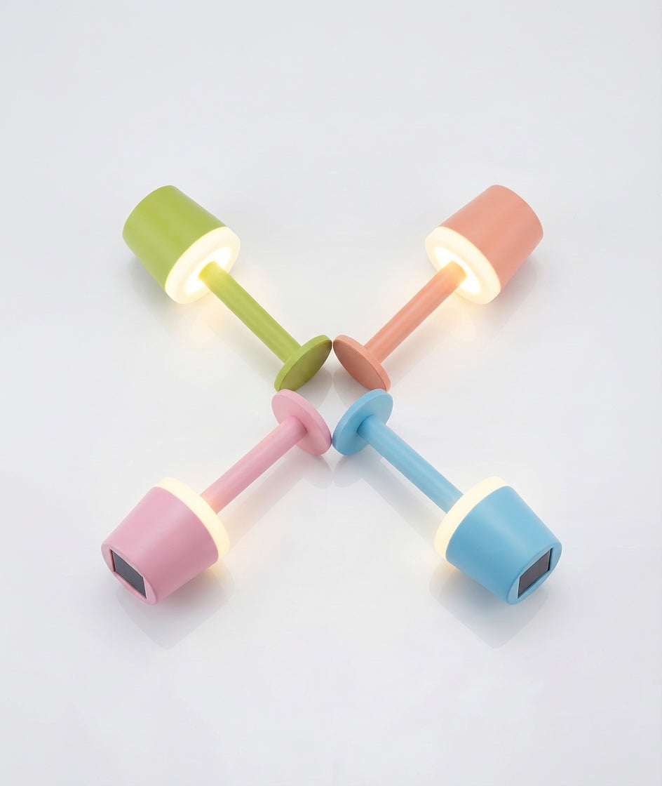 Solar Garden Lights Outdoor - 4-Pack Modern Minimalist Colourful LED Lamps