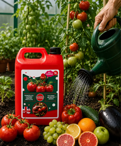 5L Concentrated Nutrient-Rich Tomato Feed – For Tomatoes, Peppers, Cucumbers & Aubergines