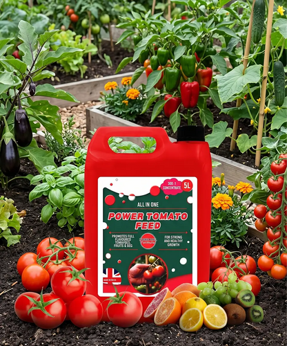 5L Concentrated Nutrient-Rich Tomato Feed – For Tomatoes, Peppers, Cucumbers & Aubergines