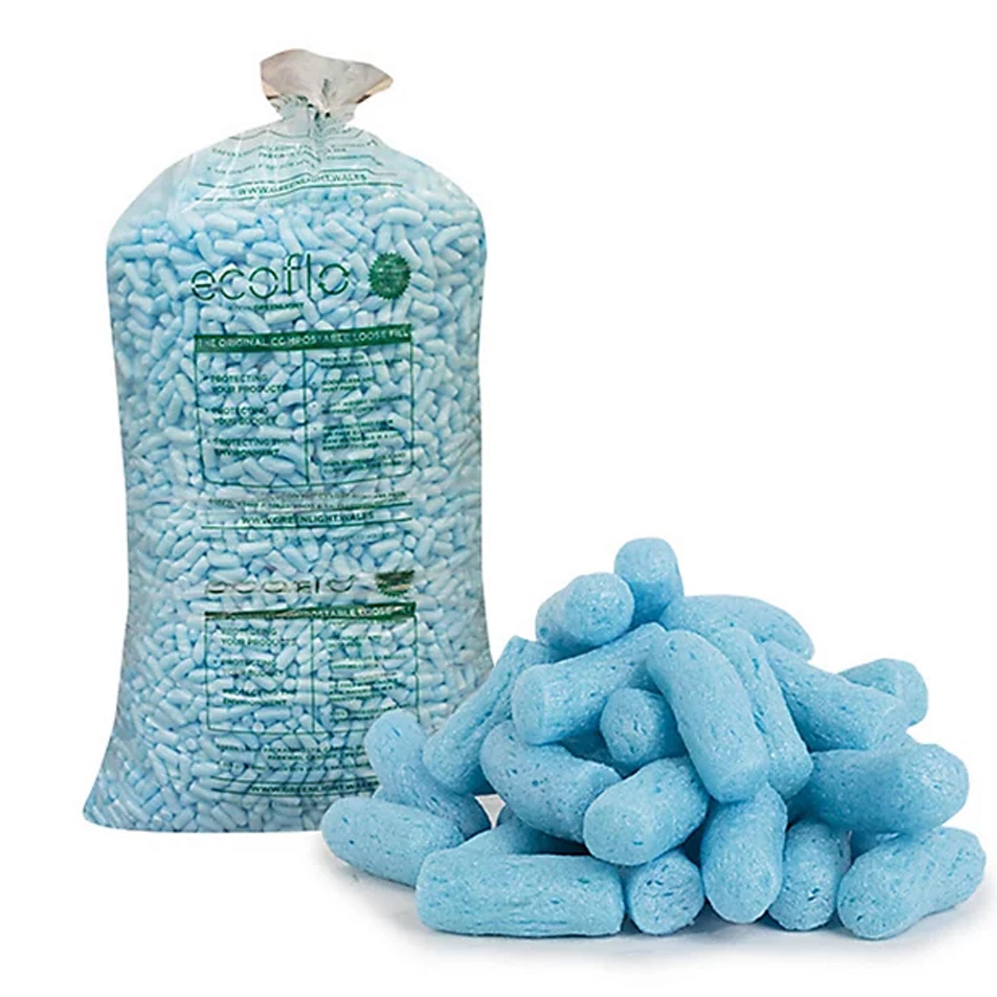 Blue Eco Flo Biodegradable Packing Peanuts – Loose Fill Protective Packaging