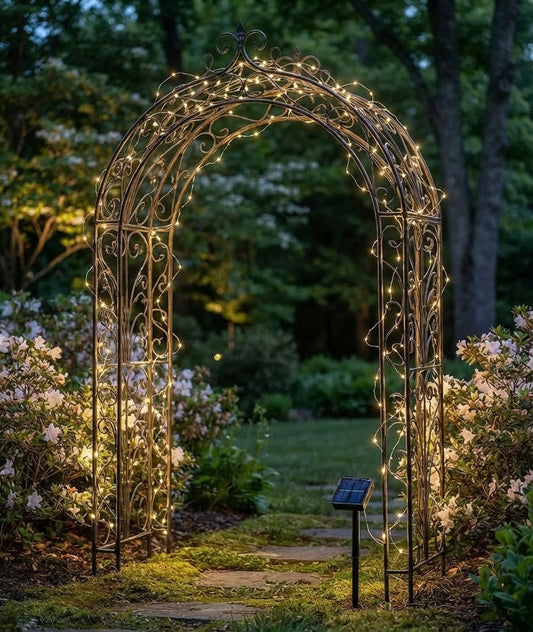 Outdoor Warm White Firefly Solar String Lights for Trees & Patios