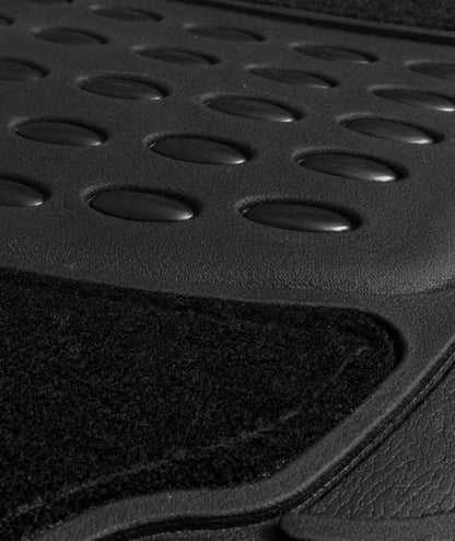4 Piece Universal Rubber Car Mats Front & Rear Non-Slip Heavy Duty