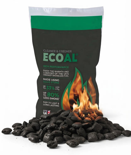 Ecoal High Heat Long Lasting Smokeless Coal Eco-Friendly Olive Stone Fuel