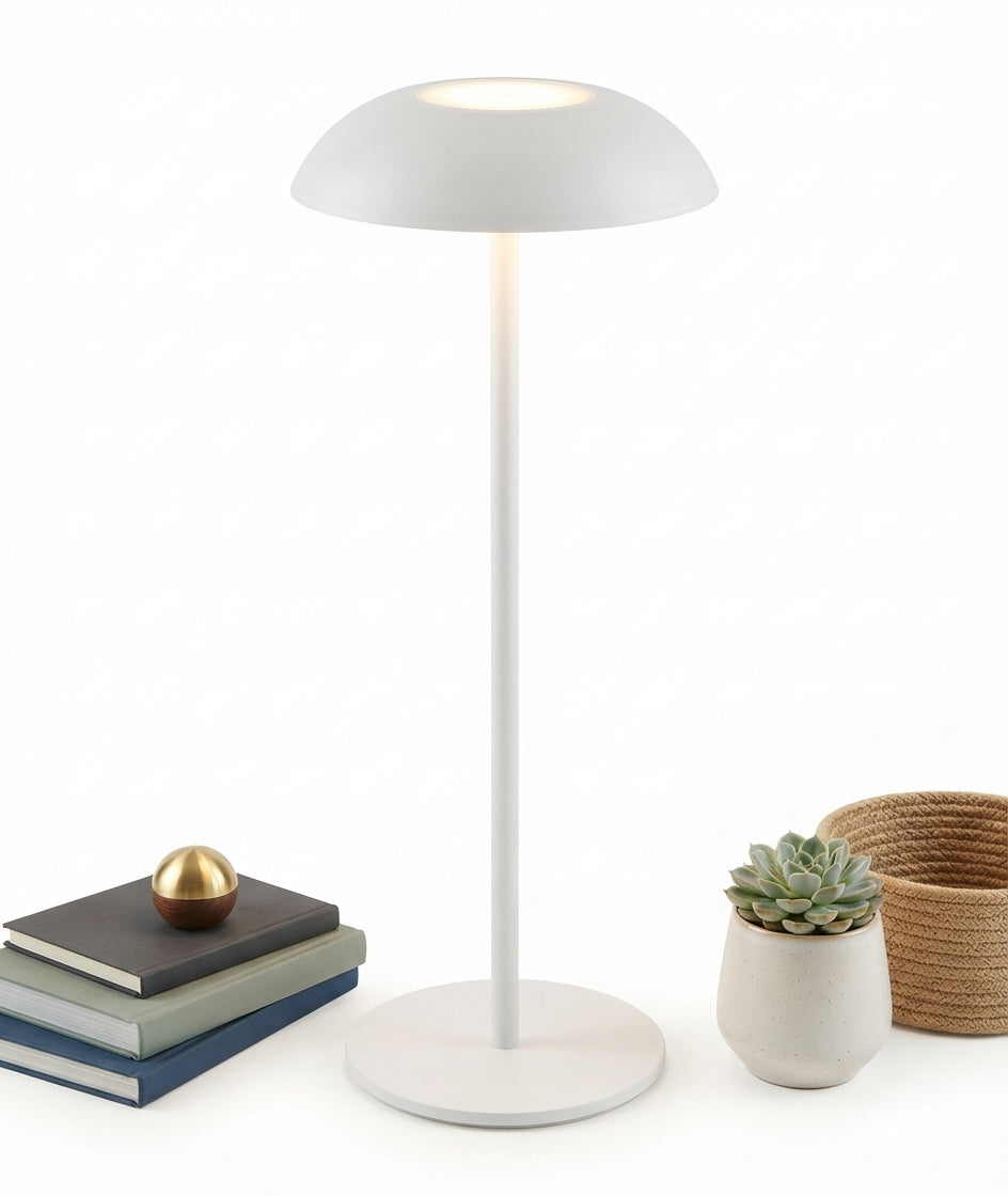 Stylish Modern Verona LED Table Lamp Wireless Portable Reading Light 3-Level Touch
