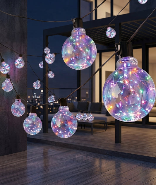 Weatherproof Outdoor Galaxy Firefly Garden Lights With Multi Colour Glow