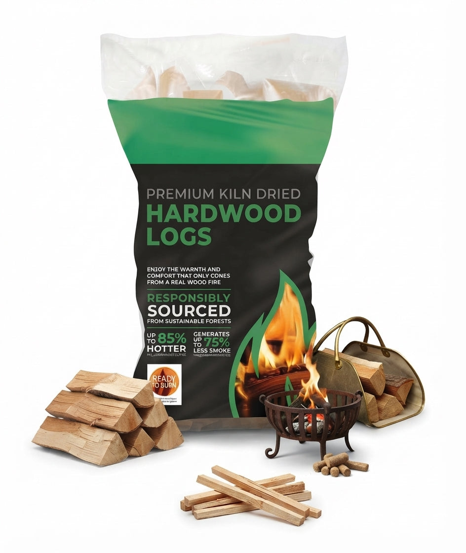 Kiln Dried Hardwood Logs Ready to Burn Premium Low Moisture Firewood