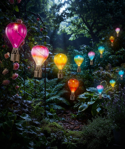 Solar Hot Air Balloon Garden Lights Weather-Resistant String Lights