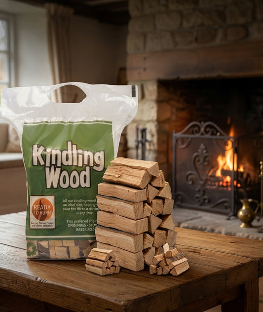 2KG Kindling Wood Carry Bag For Fireplaces, Stoves & BBQs