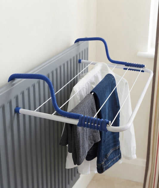 Radiator Drying Rack Foldable Stainless Steel Clothes Airer