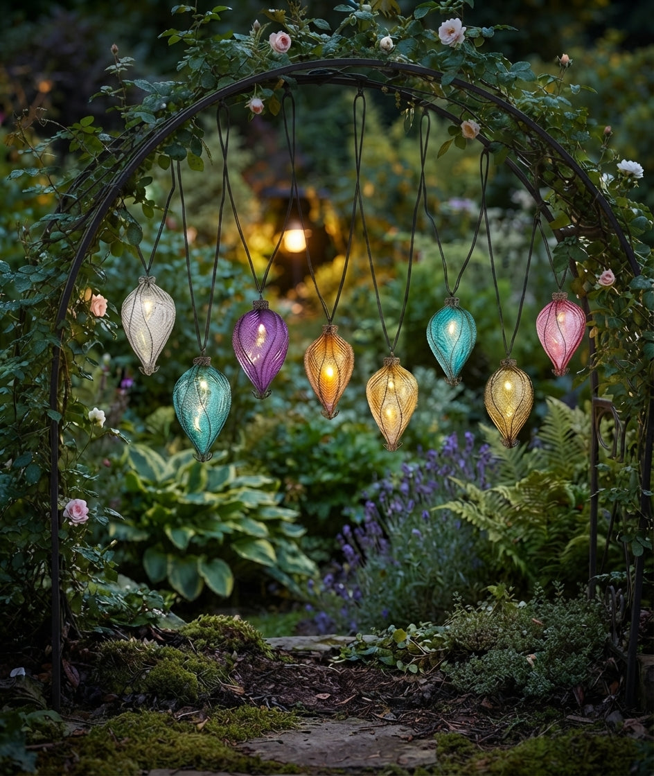 Balloon Rainbow Solar String Lights 10 Led Outdoor Garden Lights 4.7m