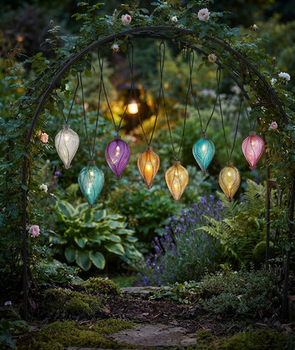 Balloon Rainbow Solar String Lights 10 Led Outdoor Garden Lights 4.7m