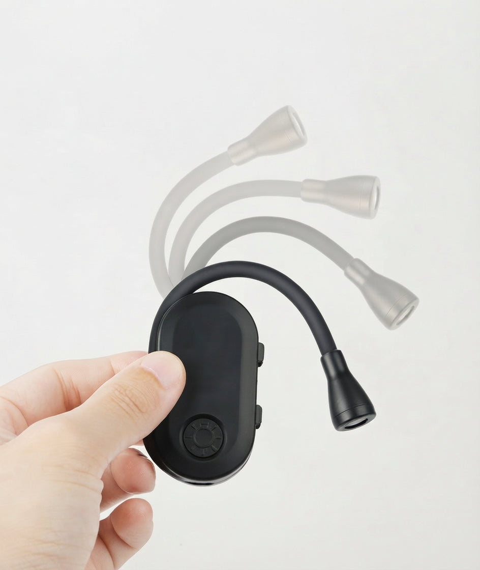 Rechargeable Clip-On Reading Light Book Lamp with Stepless Dimming