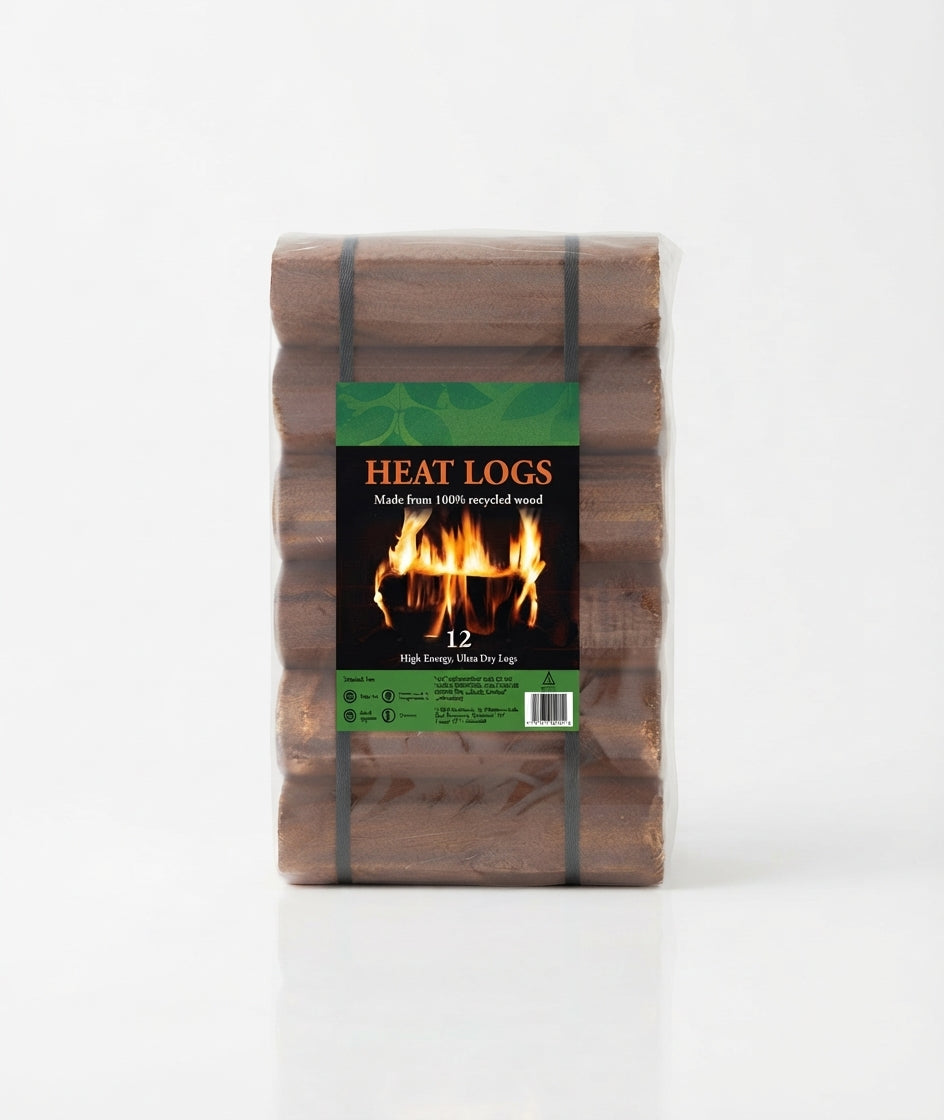 Shimada Heat Logs Wood Fuel Briquettes High Energy Effcient Fire Logs